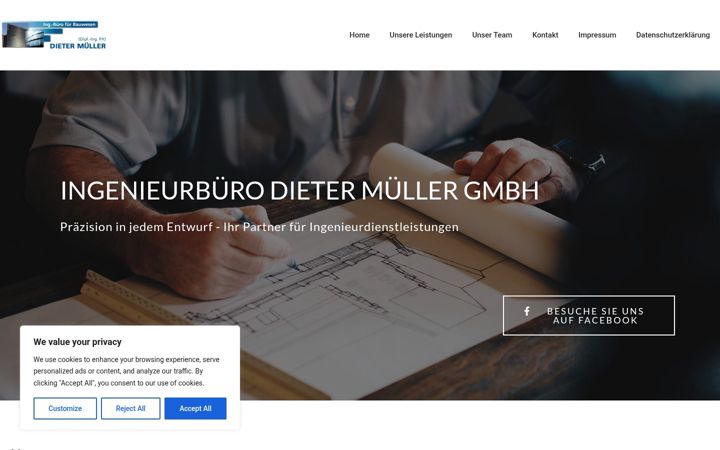 Screenshot of baustatiker.net