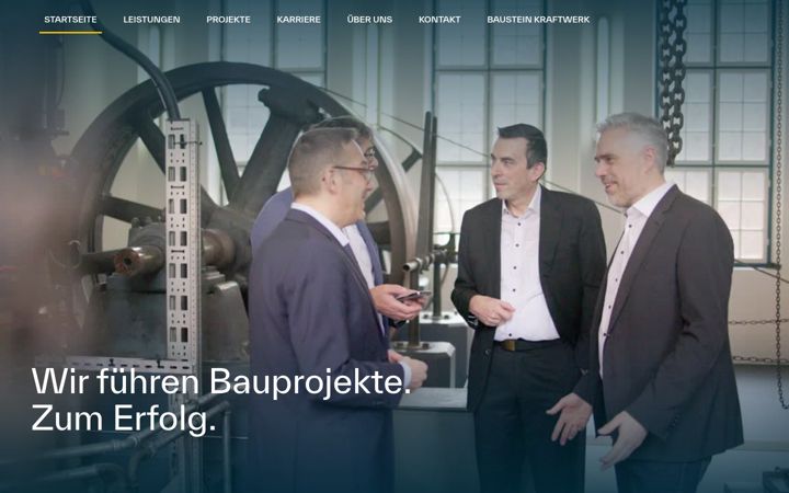 Screenshot of baustein.com