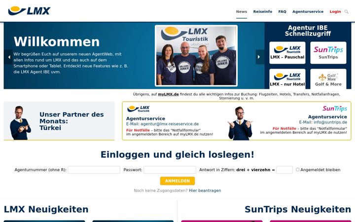 Screenshot of bausteinreisen.de