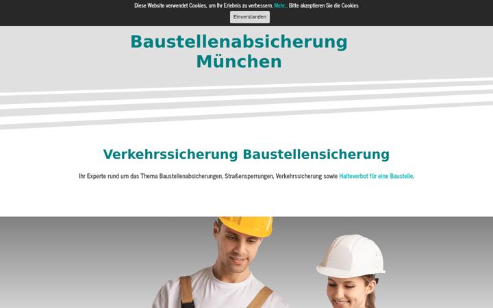 Screenshot of baustellenabsicherung-muenchen.de