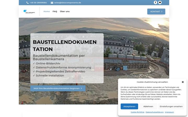 Screenshot of baustellendokumentation.com