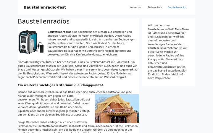 Screenshot of baustellenradio-test.de