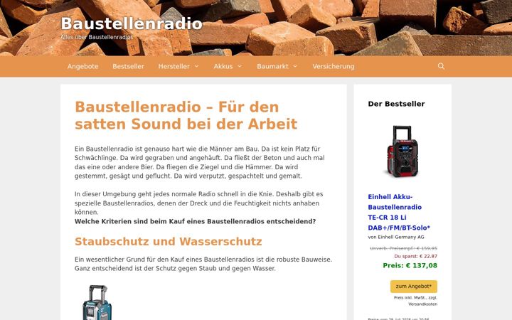 Screenshot von baustellenradio-und-akku.de