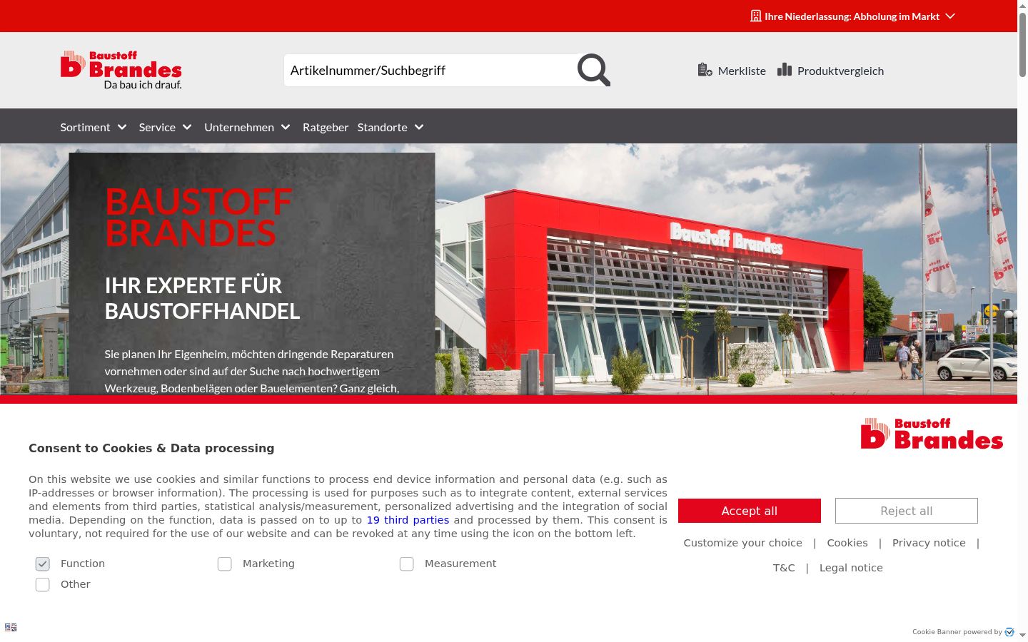 Sutikimo reklamjuostės, rodytos prieš bet kokią sąveiką, ekrano kopija