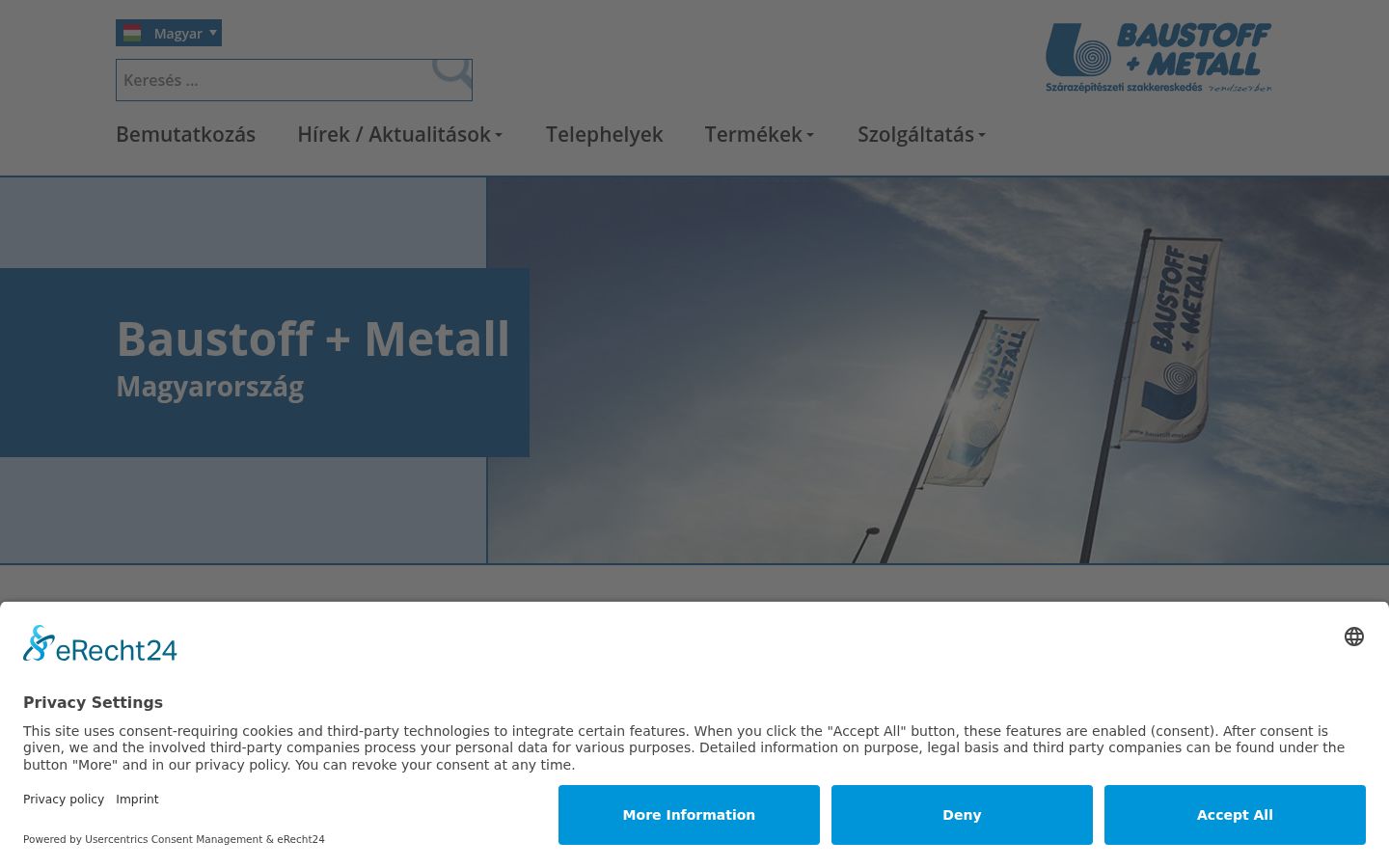 Screenshot des Einwilligungsbanners vor jeglicher Interaktion