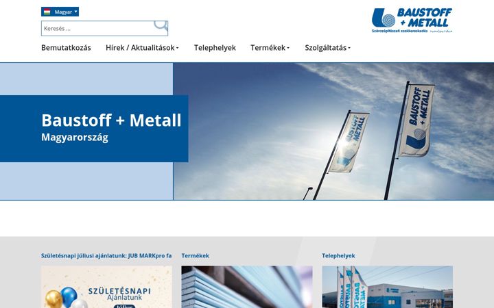 Screenshot of baustoff-metall.hu