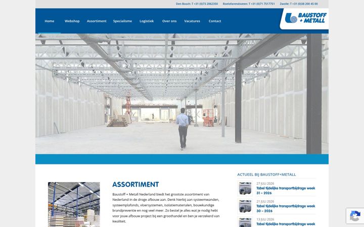 Screenshot of baustoff-metall.nl
