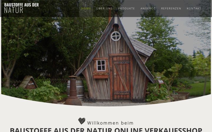 Screenshot of baustoffe-aus-der-natur.de
