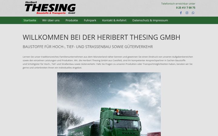 Screenshot of baustoffe-thesing.de