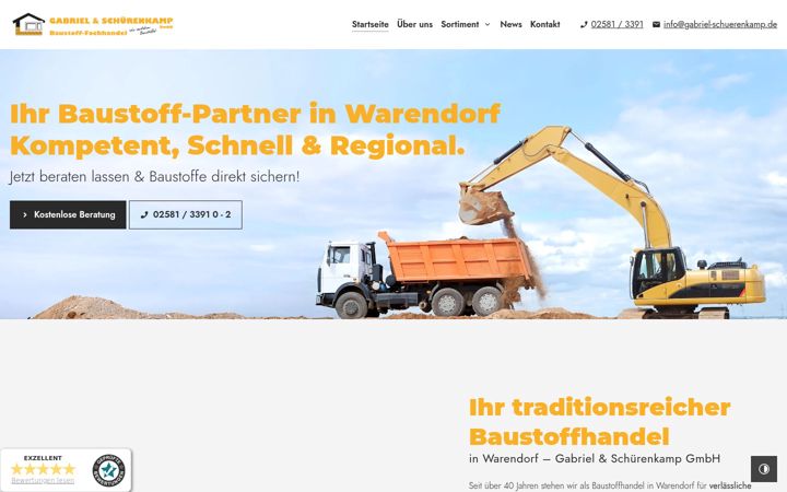 Képernyőkép: baustoffhandel-warendorf.de