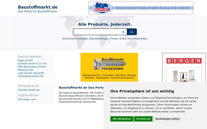 Screenshot of baustoffmarkt.de