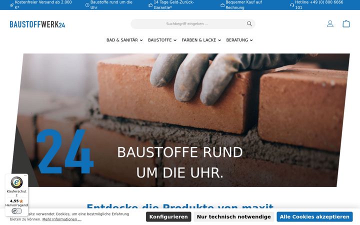 Screenshot of baustoffwerk24.de