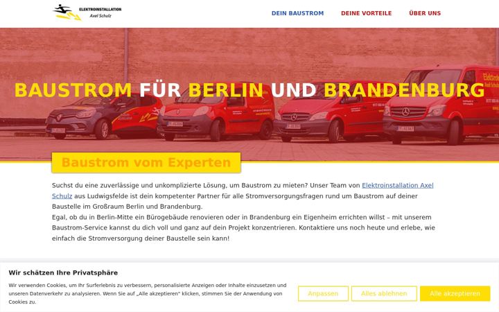 Screenshot of baustrom-berlin-brandenburg.de