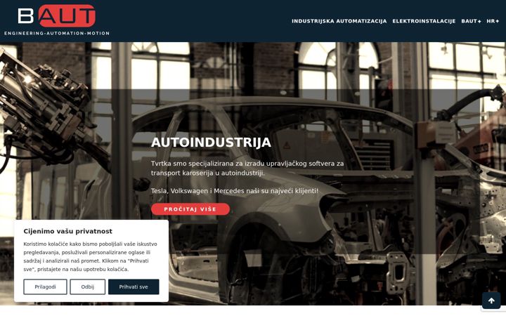 Screenshot of baut.hr
