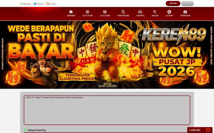 Screenshot of baut77.com