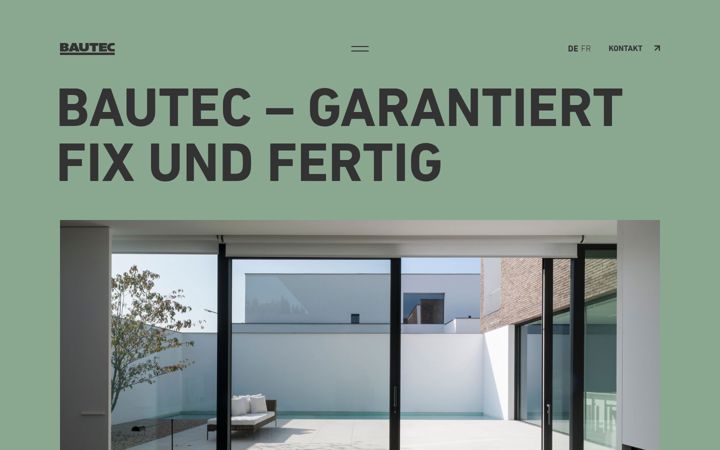 Screenshot of bautec.ch