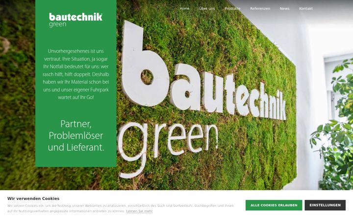 Screenshot of bautechnikgreen.at