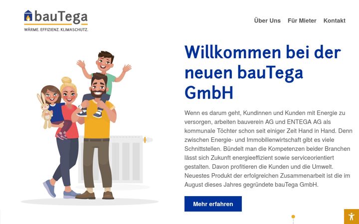Screenshot of bautega.de