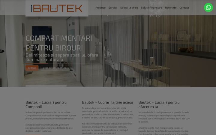 Screenshot of bautek.ro