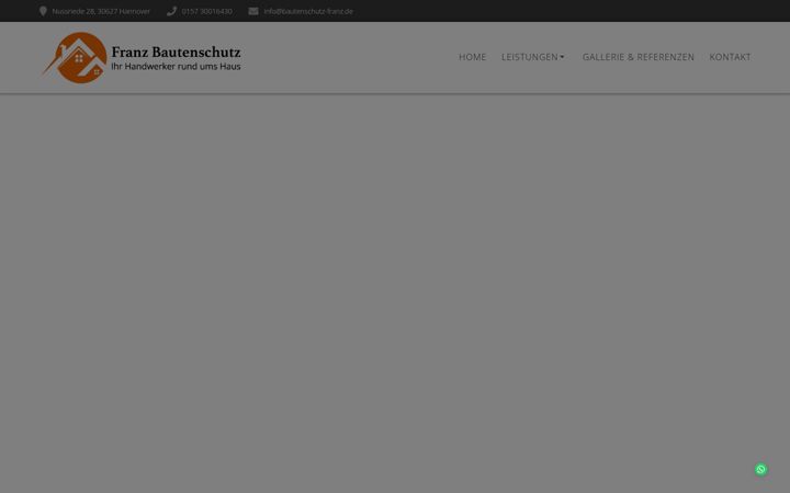 Képernyőkép: bautenschutz-franz.de