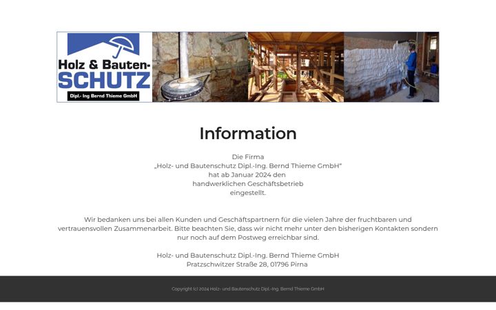 Screenshot of bautenschutz-sachsen.de