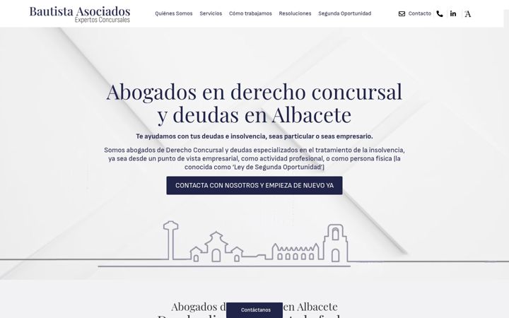 Screenshot di bautistaasociados.net