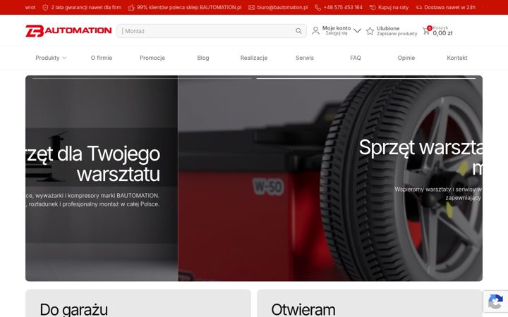 Screenshot von bautomation.pl