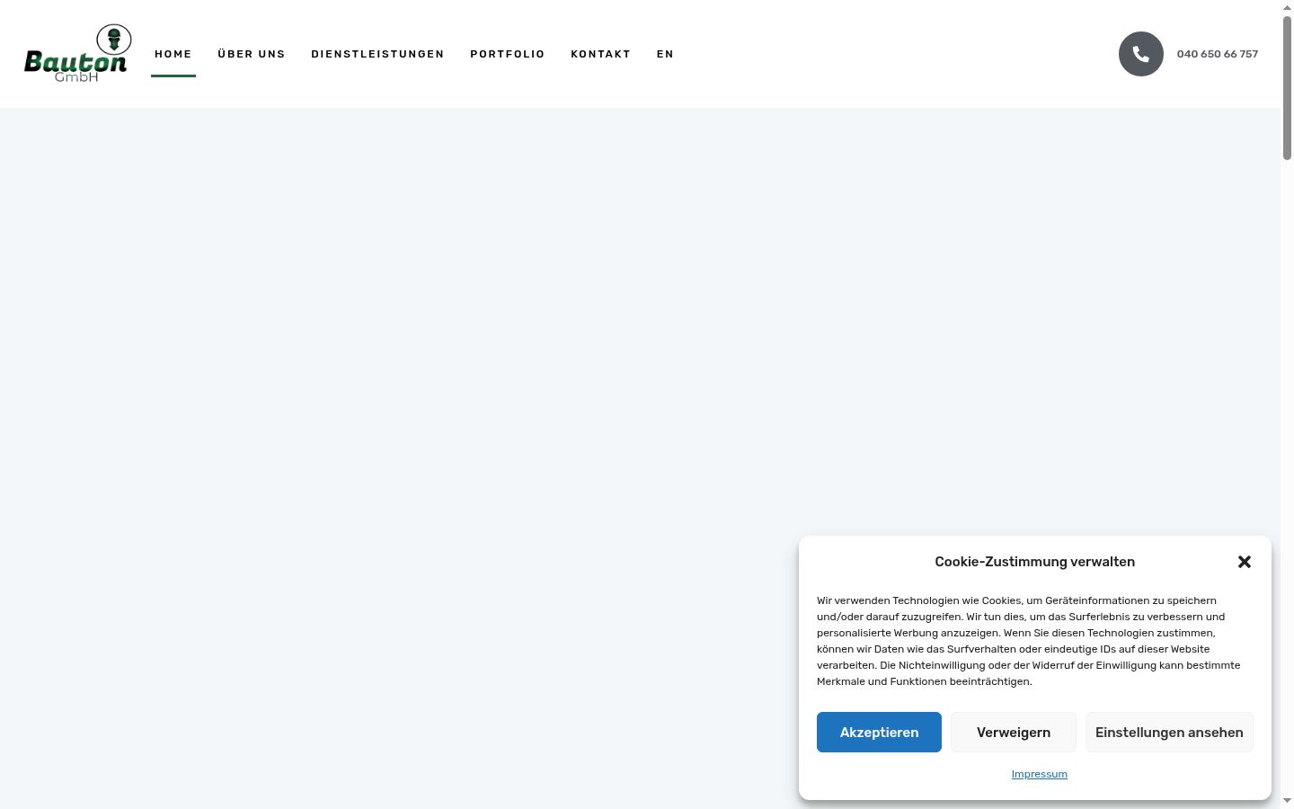 Capture d'écran de la bannière de consentement affichée avant toute interaction