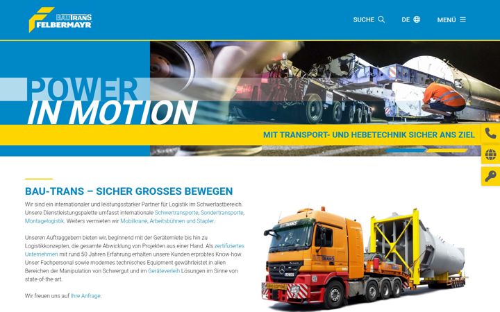 Screenshot of bautrans.cc
