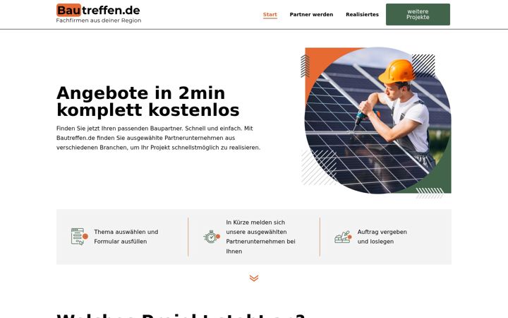 Screenshot of bautreffen.de