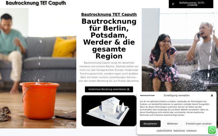 Ekrano kopija bautrockner-caputh.de