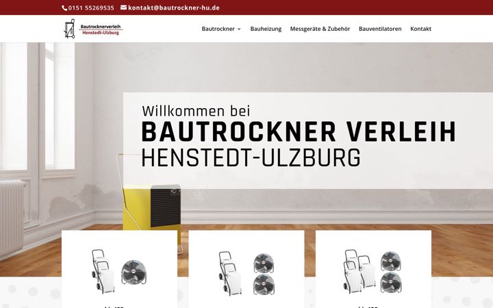 Screenshot of bautrockner-hu.de