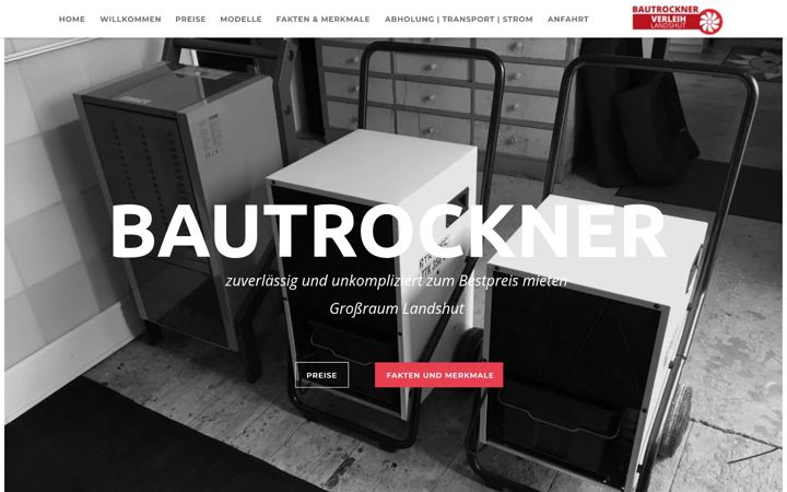 Screenshot of bautrockner-landshut.de