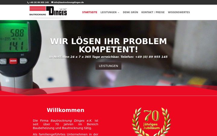 Screenshot of bautrocknermuenchen.de