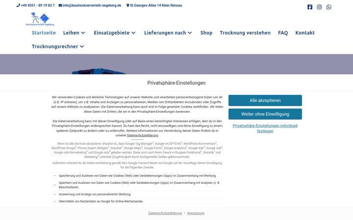 Ekrano kopija bautrocknerverleih-segeberg.de