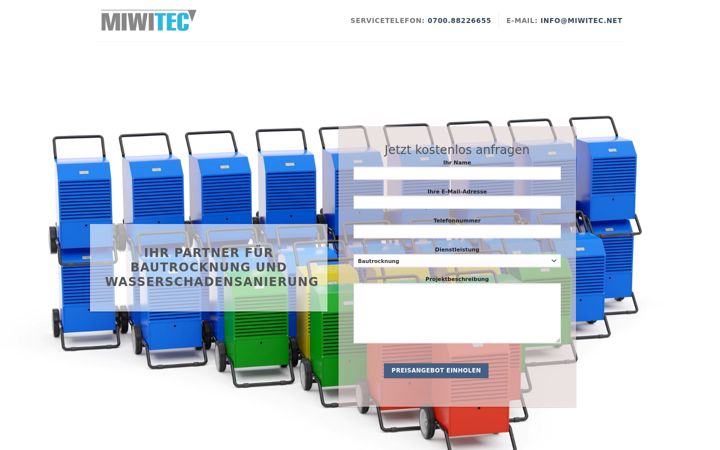Screenshot of bautrocknung.info