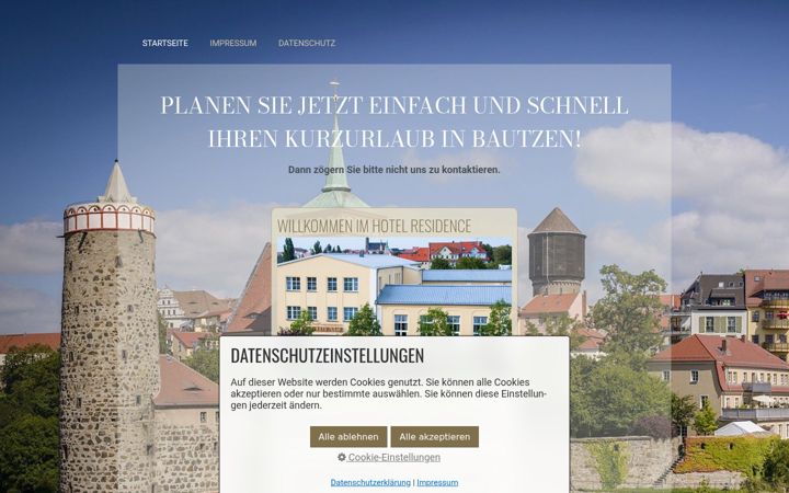 Képernyőkép: bautzen-hotels.de