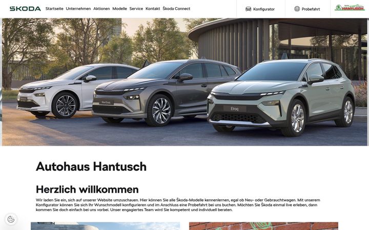 Screenshot of bautzen.skoda-auto.de