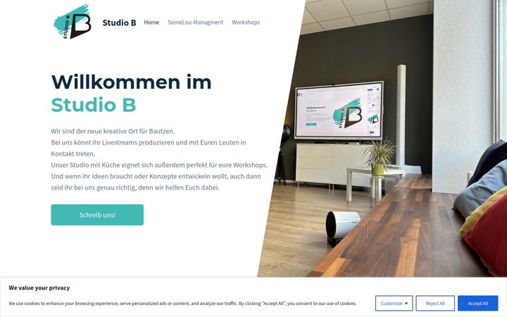 Screenshot of bautzen.studio