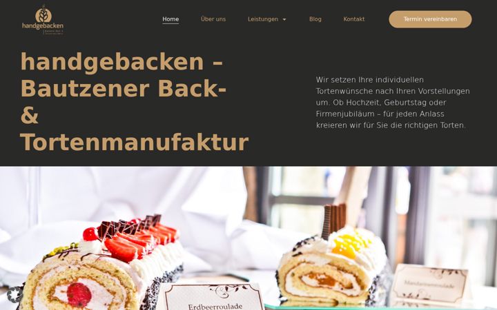 Screenshot of bautzener-back-und-tortenmanufaktur.de