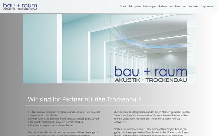 Screenshot of bauundraum.de