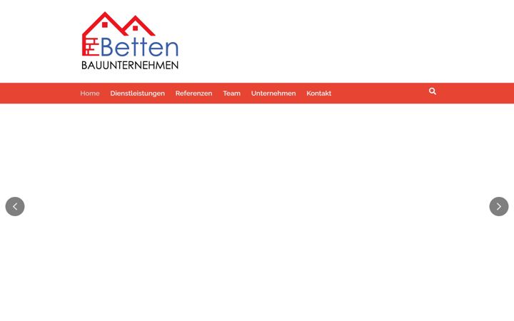 Zrzut ekranu bauunternehmen-betten.de