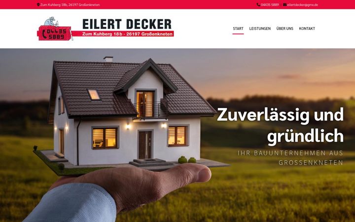 Screenshot of bauunternehmen-decker.de