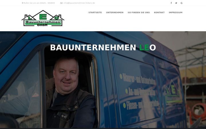 Screenshot of bauunternehmen-folkers.de