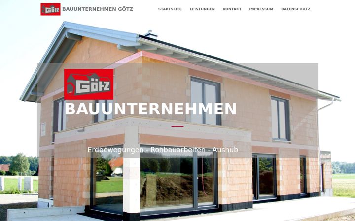 Screenshot of bauunternehmen-goetz-oberstadion.de