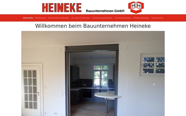 Zrzut ekranu bauunternehmen-heineke.de