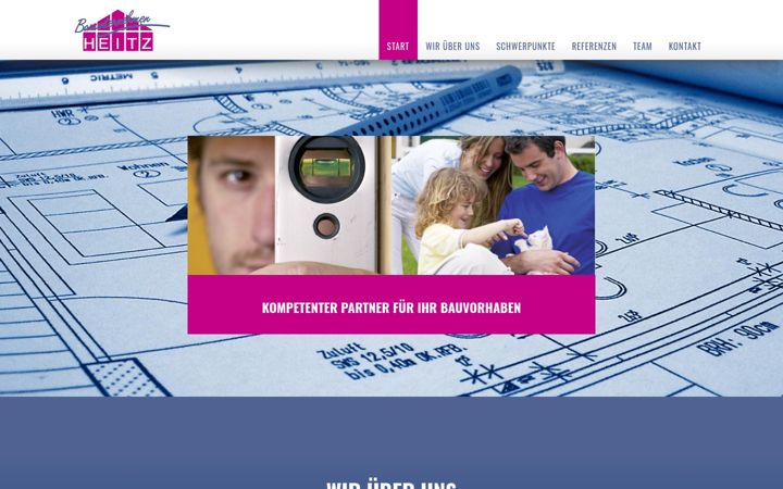 Screenshot di bauunternehmen-heitz.de