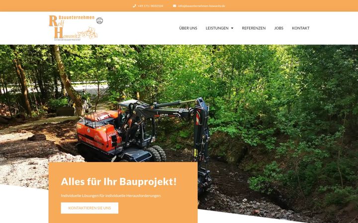 Screenshot of bauunternehmen-howanitz.de
