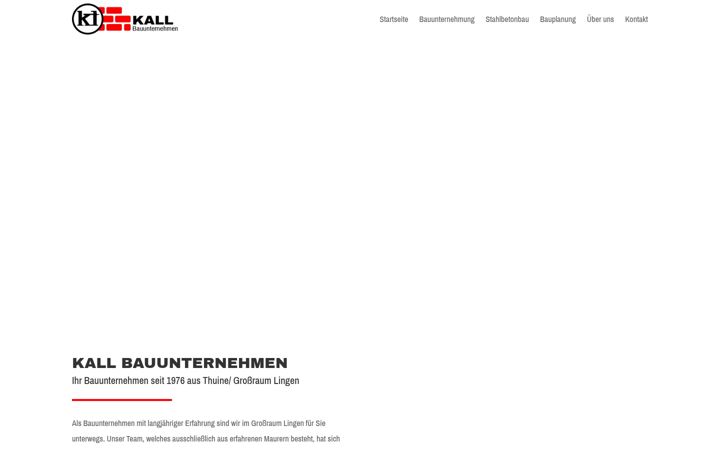 Screenshot di bauunternehmen-kall.de