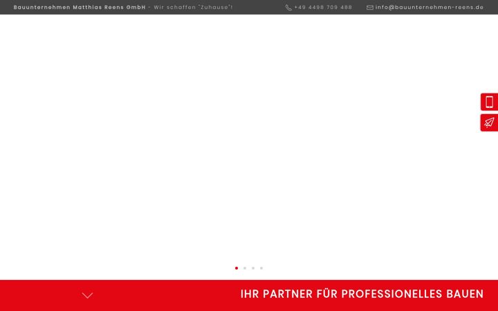 Screenshot of bauunternehmen-reens.de